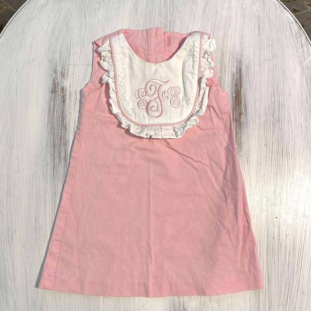 A-Line Light Pink Custom Monogrammed Dress
